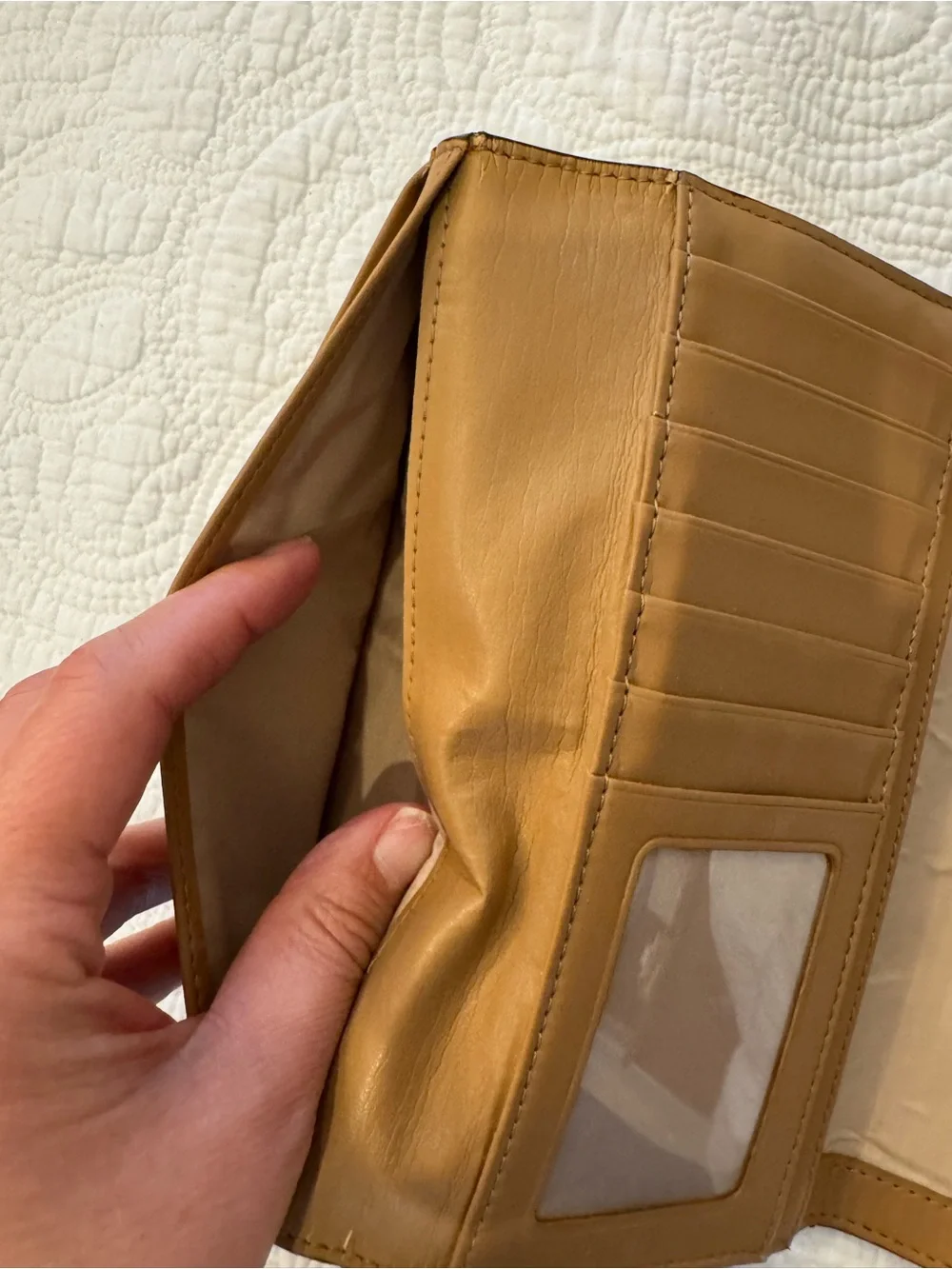 Coach Red Pebled Leather Turnlock Continental Wallet - Picture 7 of 8